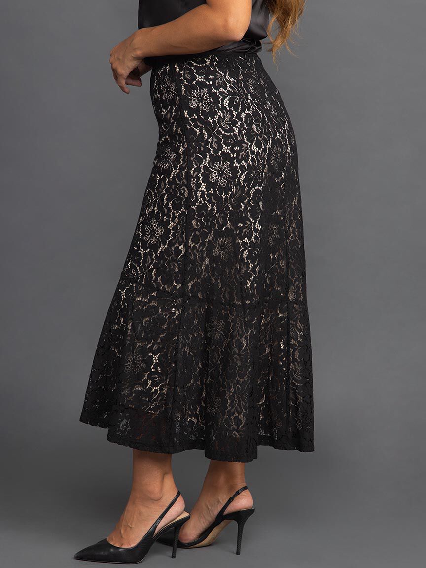 Lace Skirt w/ Flare Hem Image 3