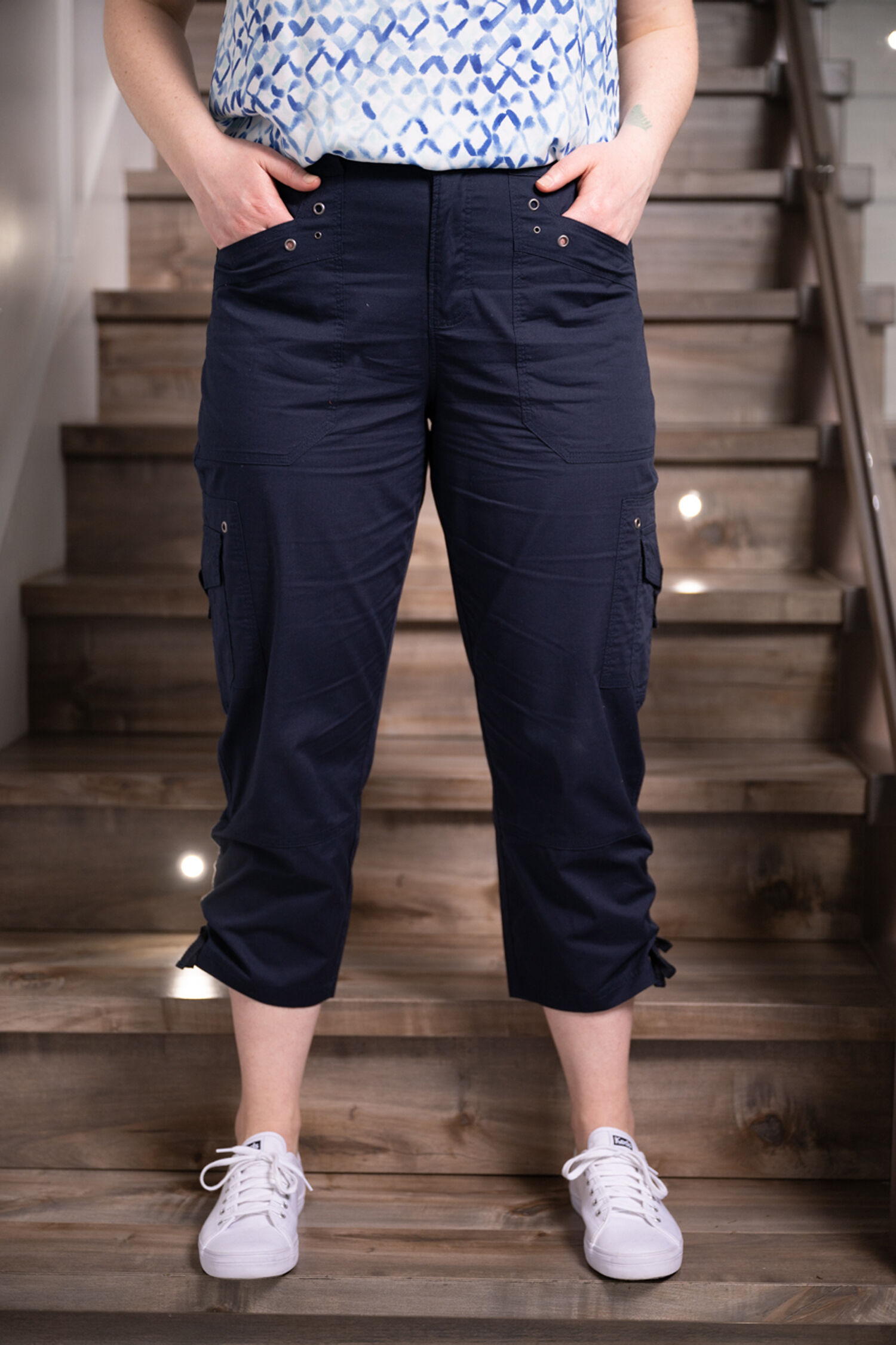 Capri Pant with Drawstring Image 1