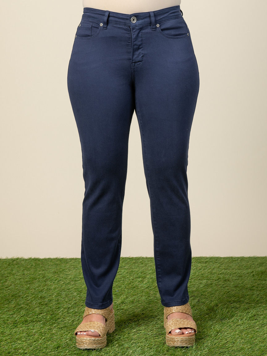 Petite 5 Pocket Colored Jeans 