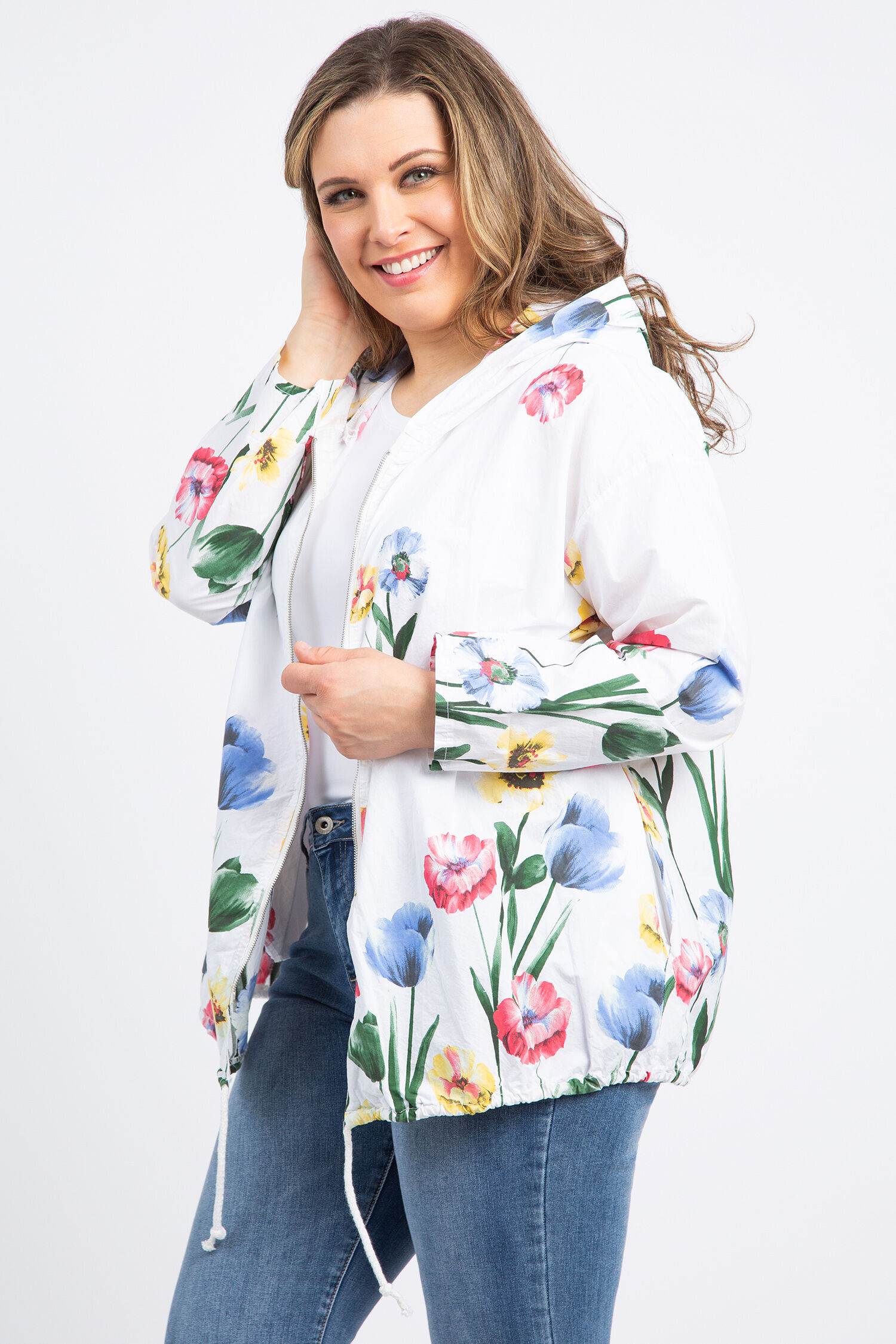 Cotton Zip-Up Jacket Image 3