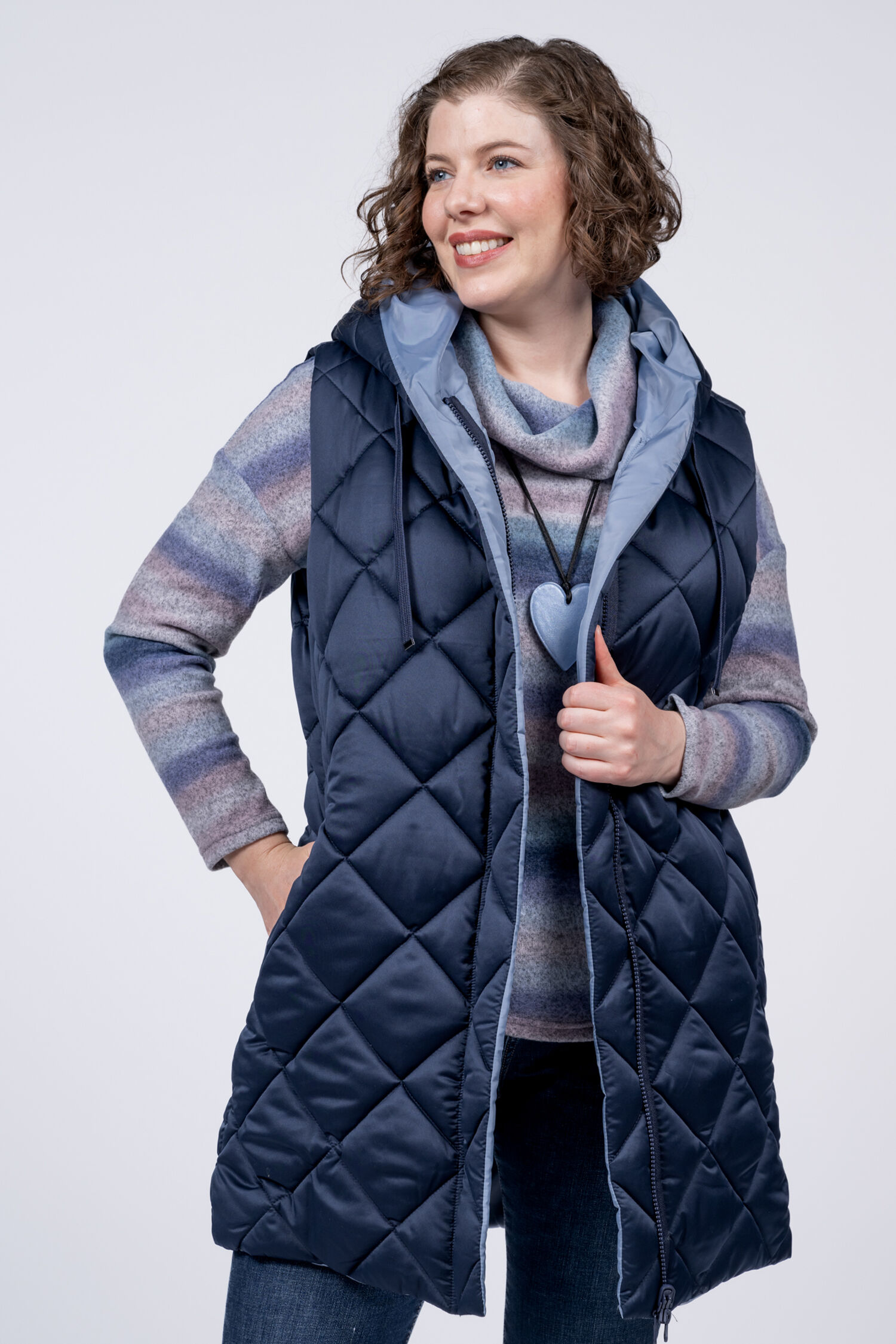 Long Reversible Vest  Image 1