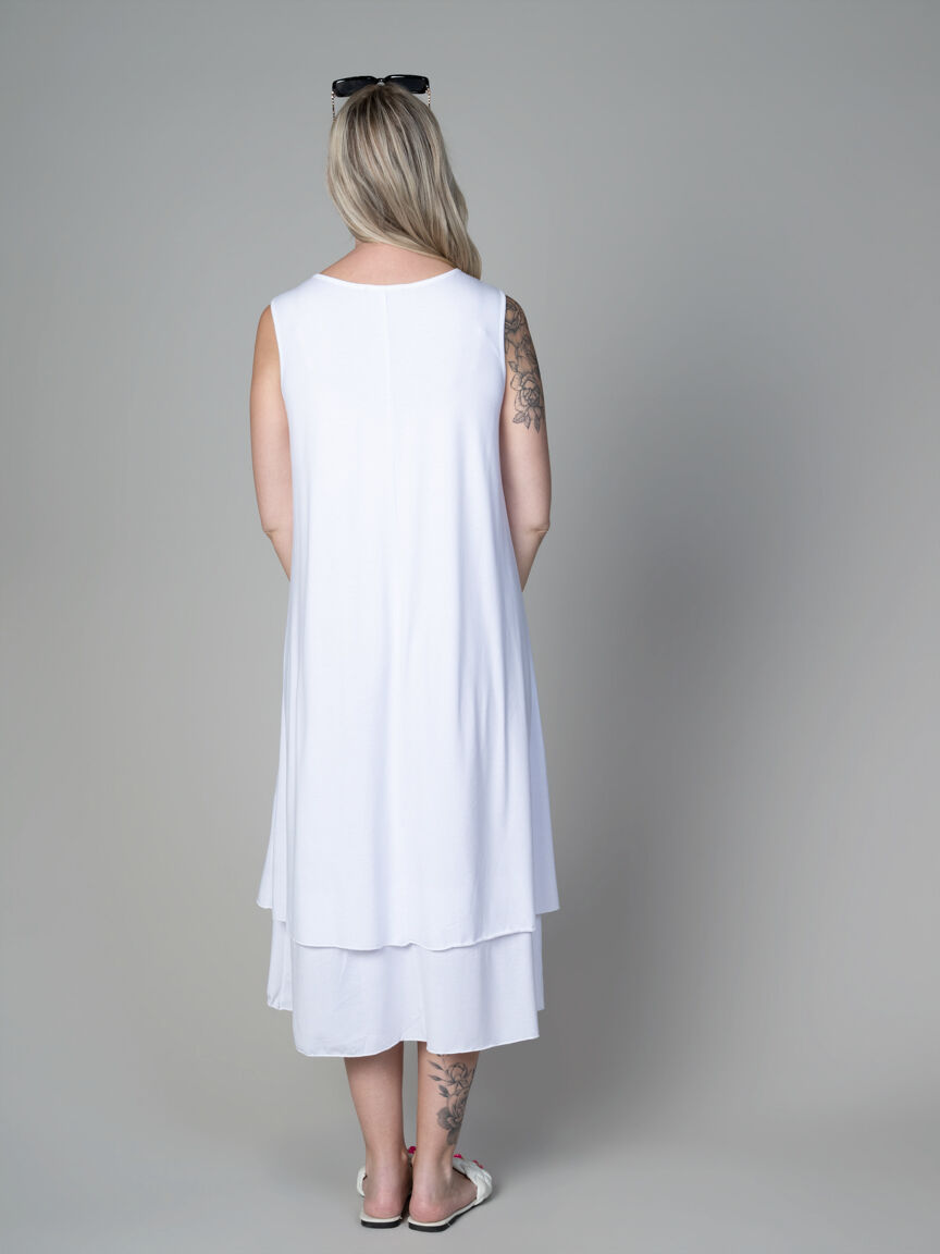 Sleeveless Midi Butterfly Dress