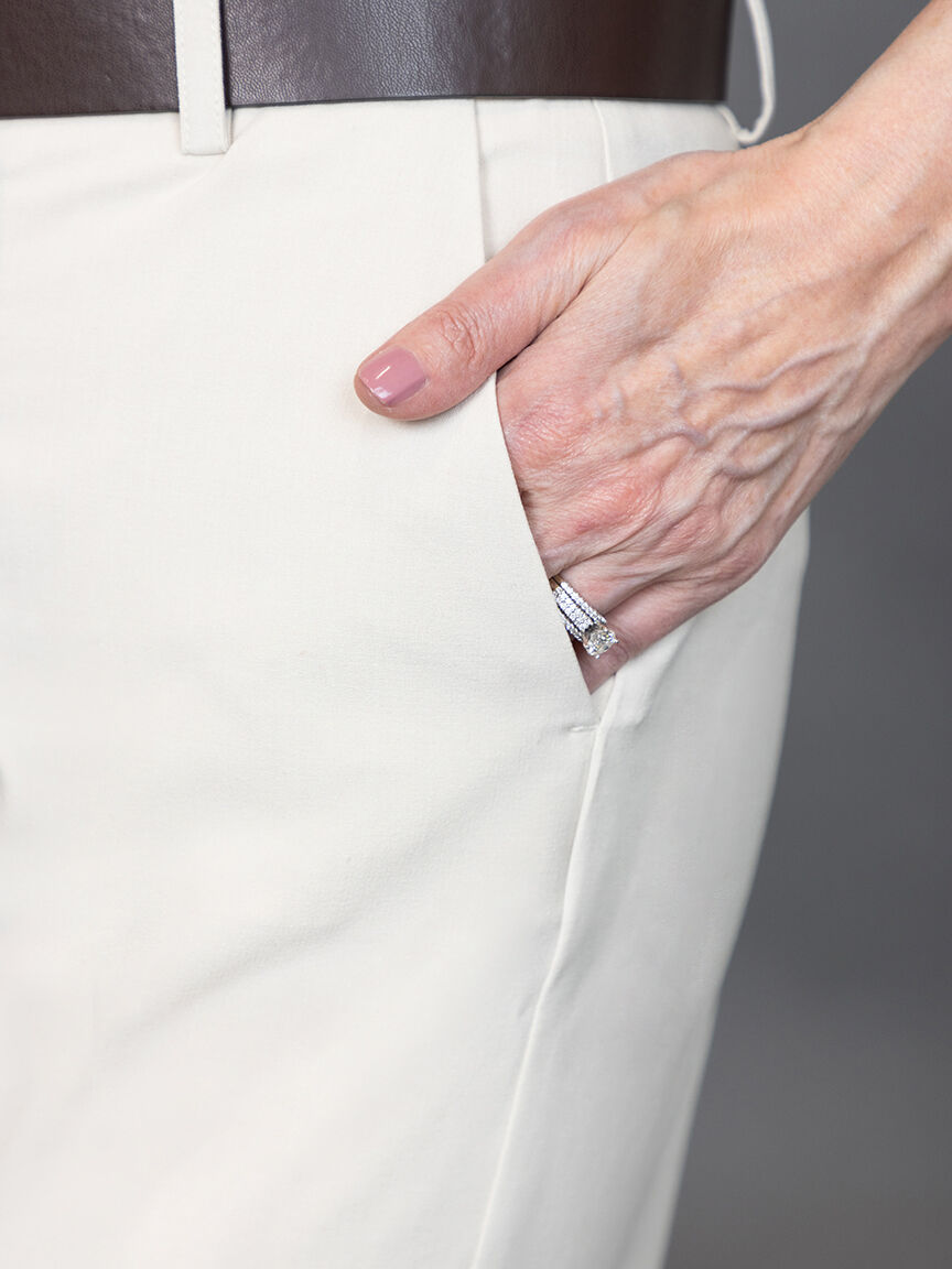 Straight Leg Pant with Belt Image 5