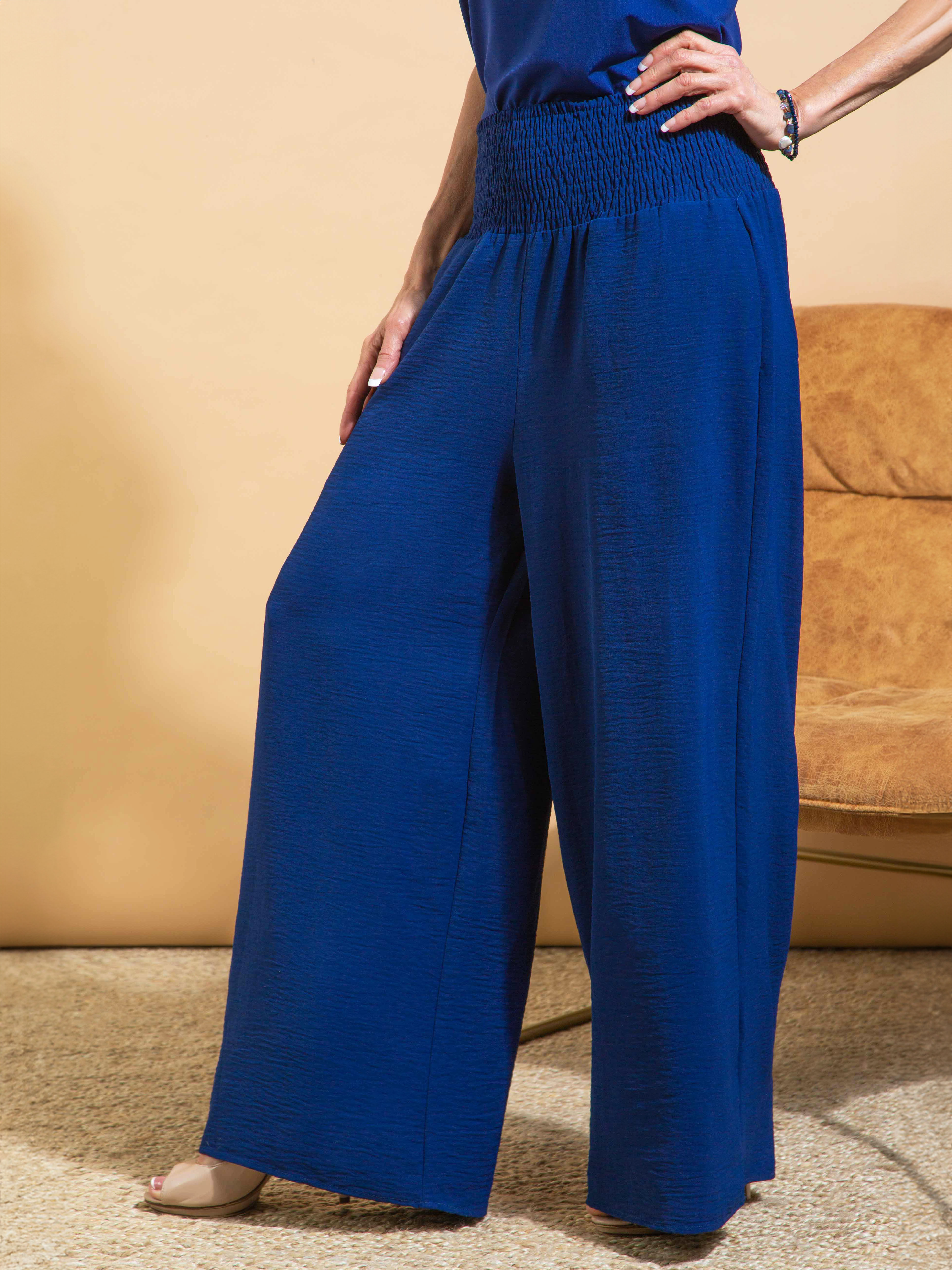 Pull-On Flowy Pants Image 2