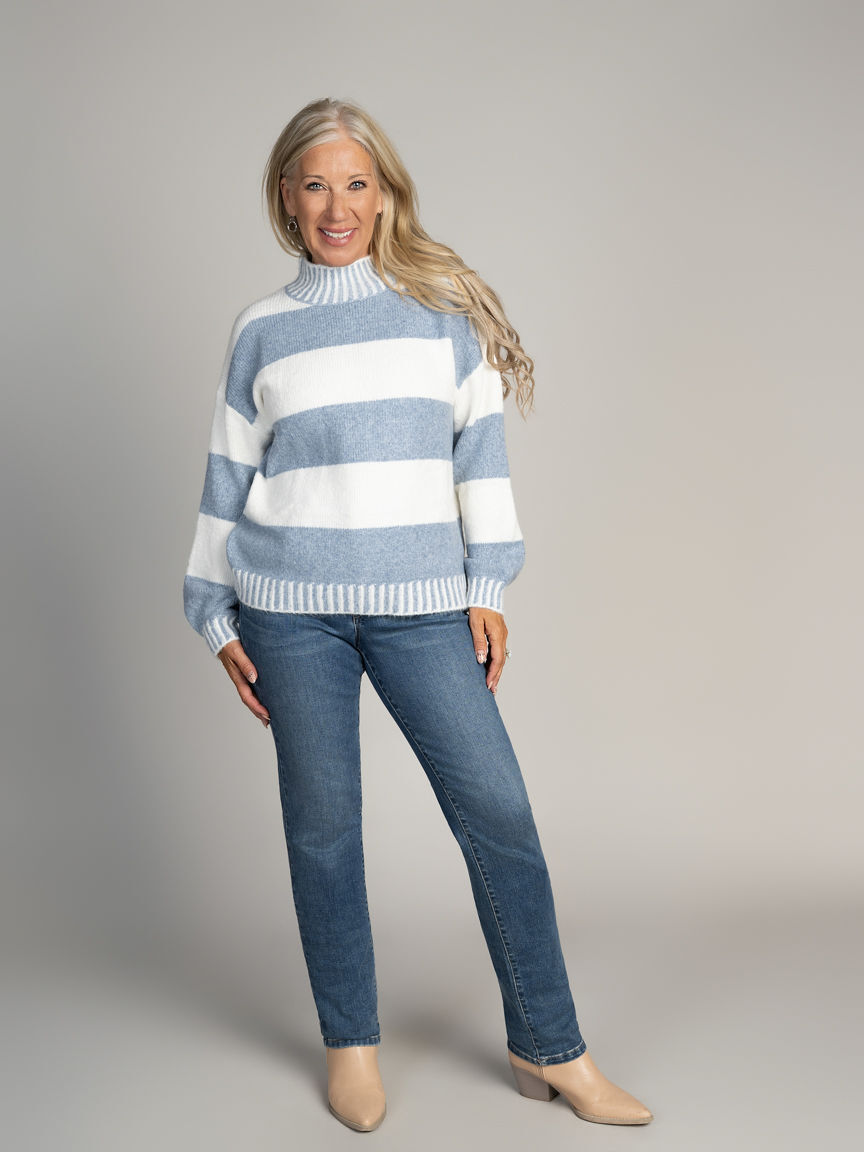 Soft Knit Mock Neck Sweater