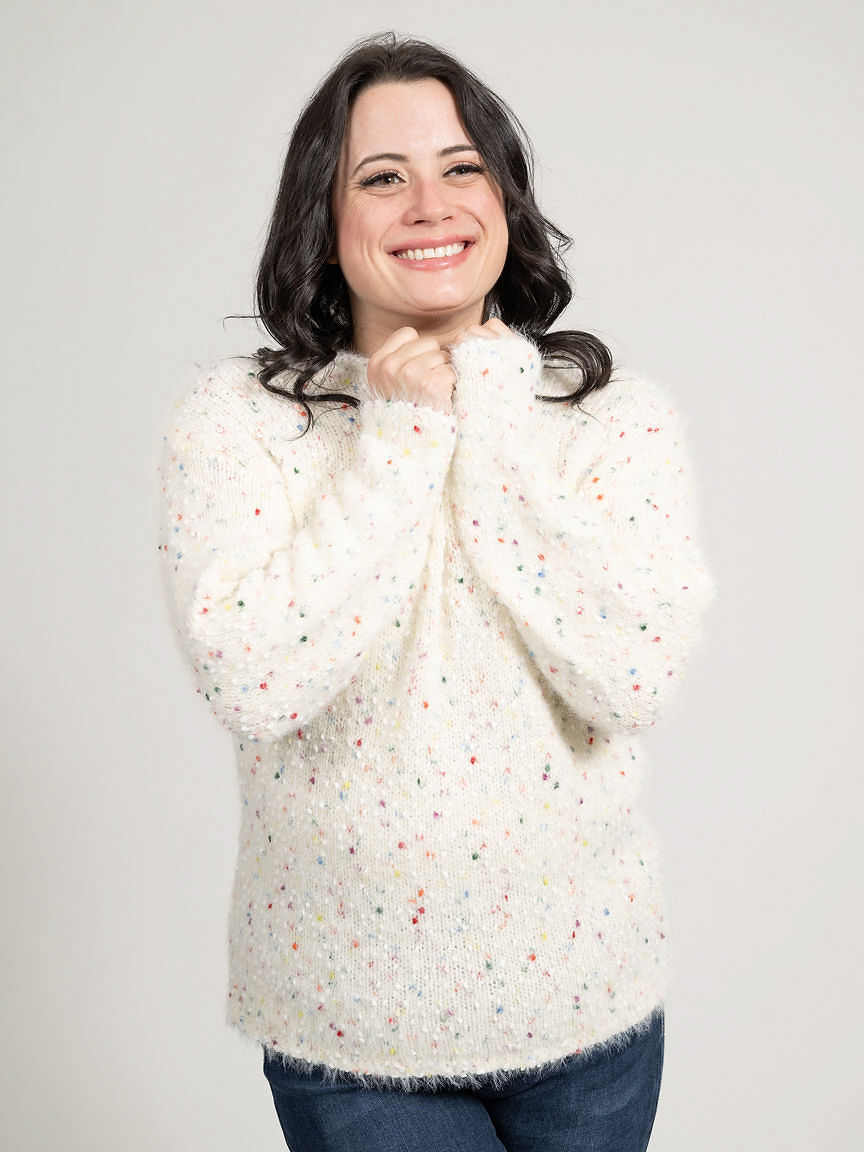 Confetti Boucle Yarn Sweater
