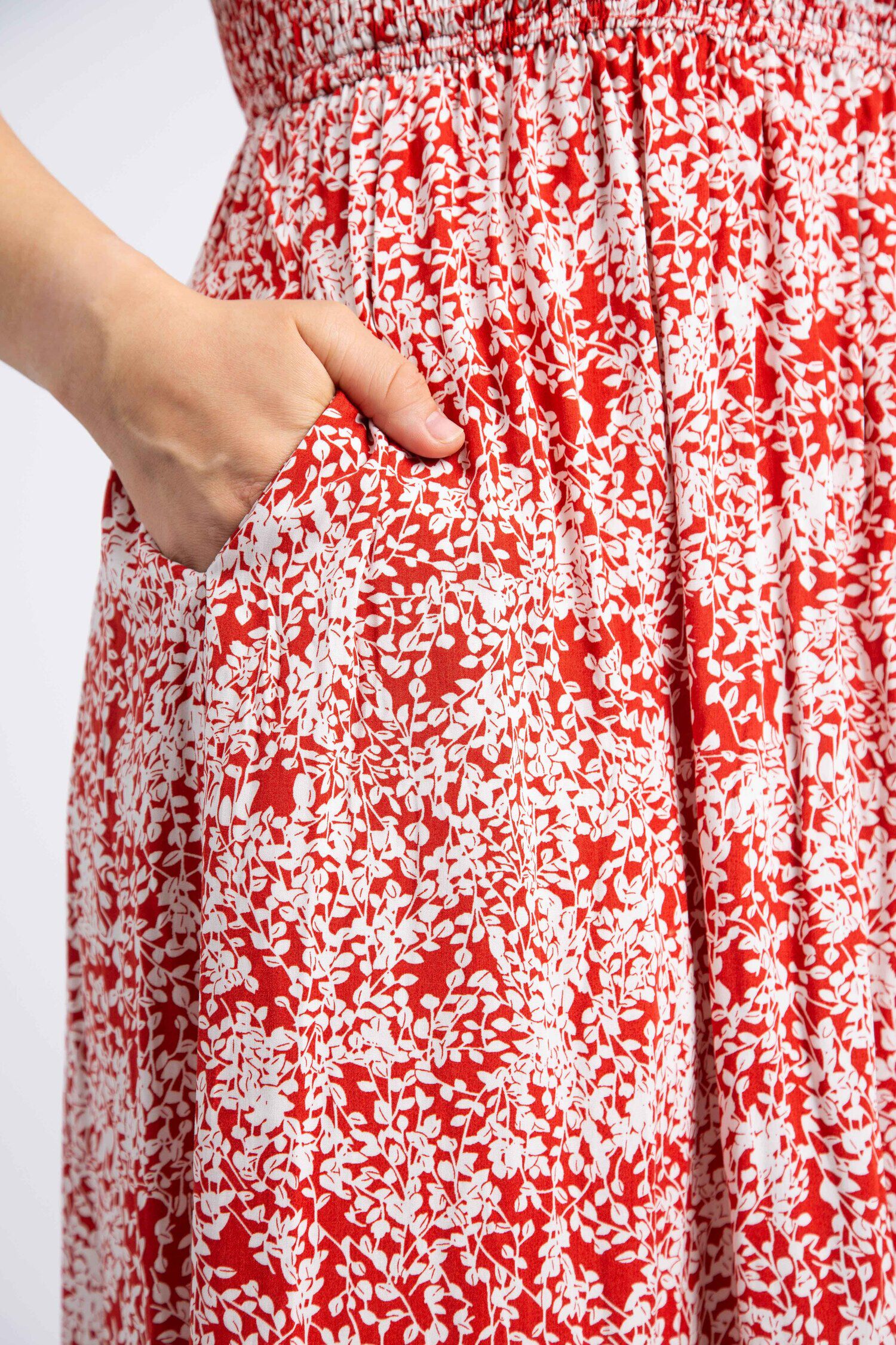 Smocked Bodice Maxi Dress Image 5