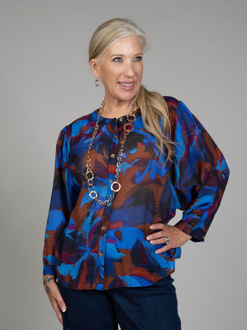 Flowy Dolman Sleeve Blouse