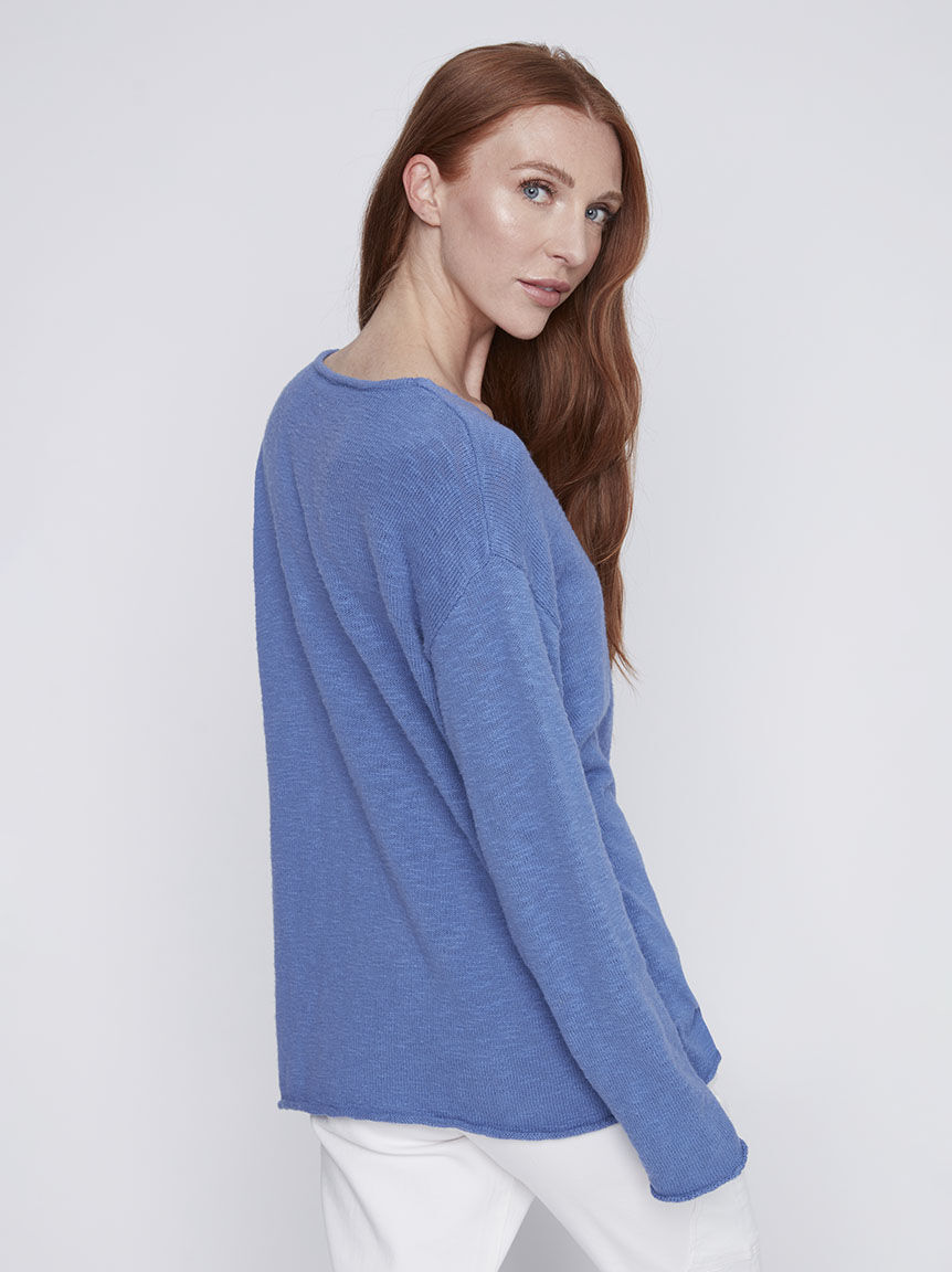 Long Sleeve V-Neck Sweater Image 3