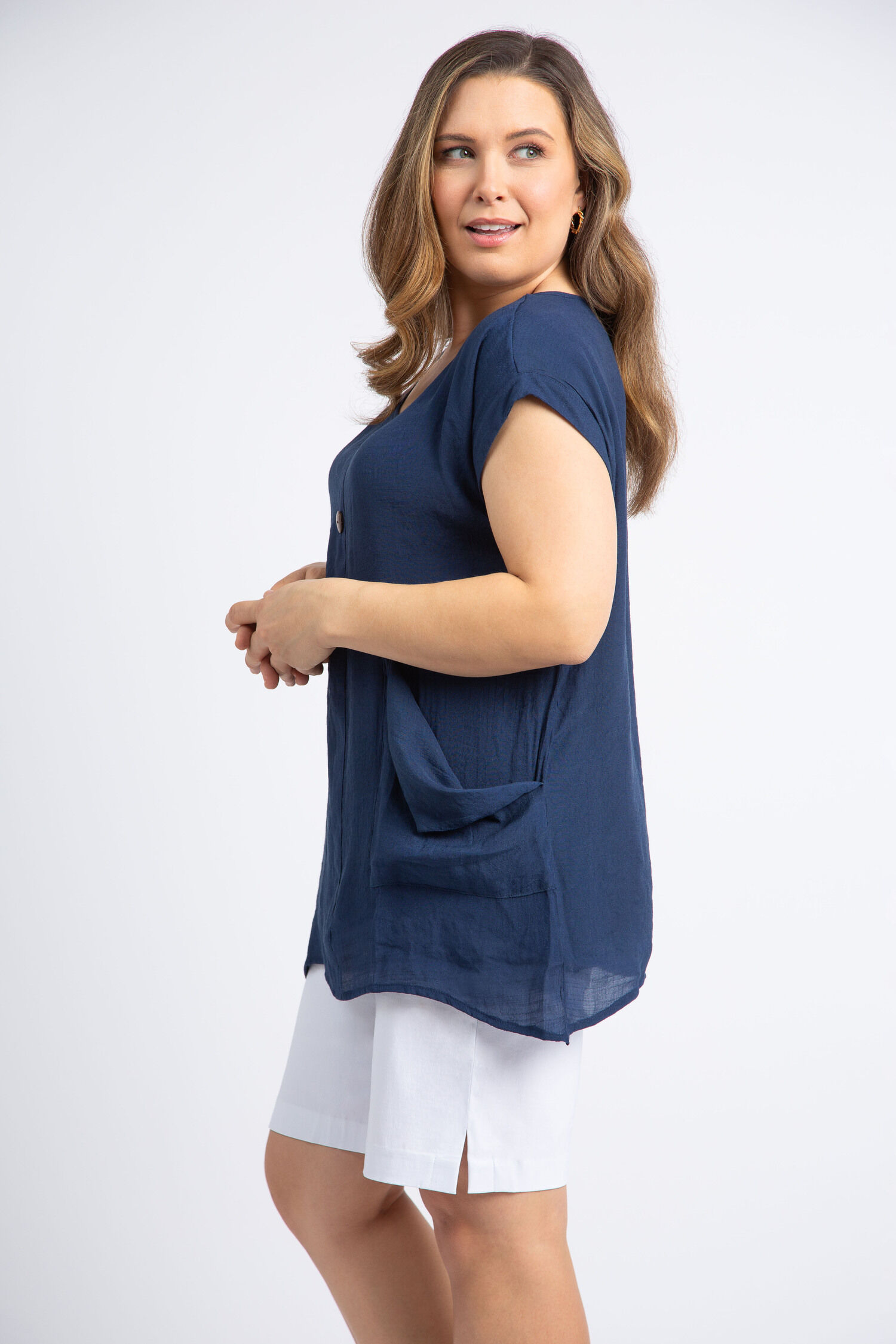 Short Sleeve Thea Blouse Image 4
