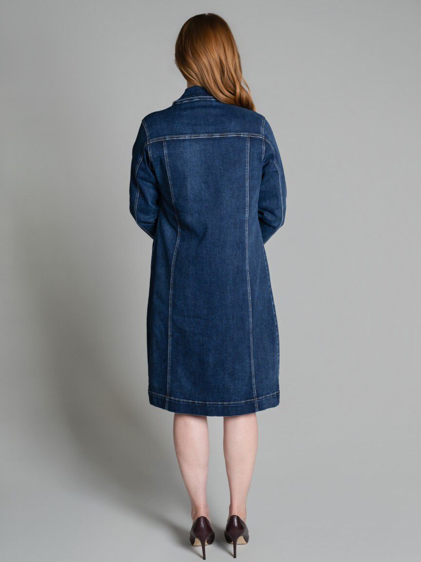 Long Denim Duster Jacket
