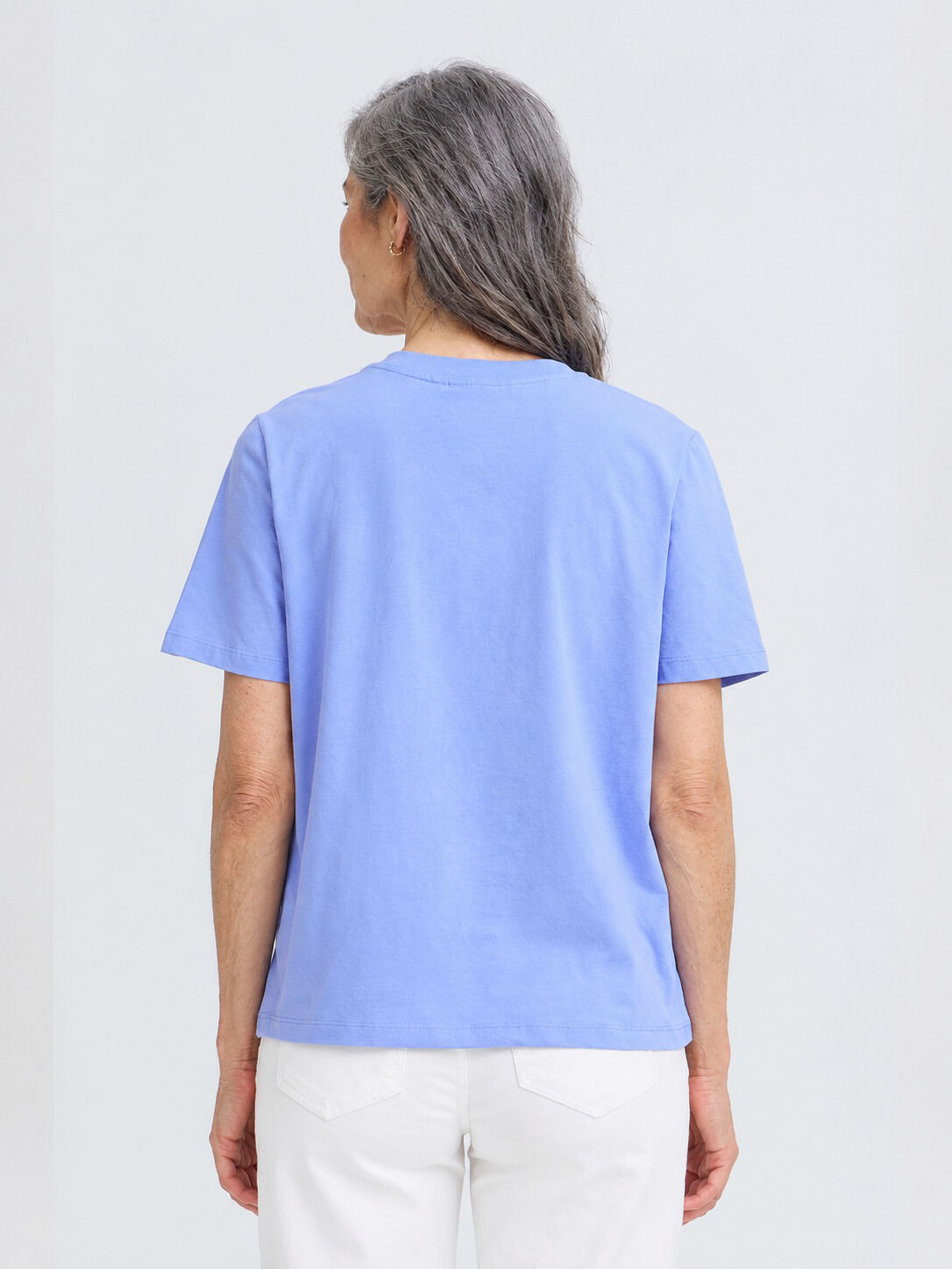Short Sleeve V-Neck Cotton Shirt Image 2