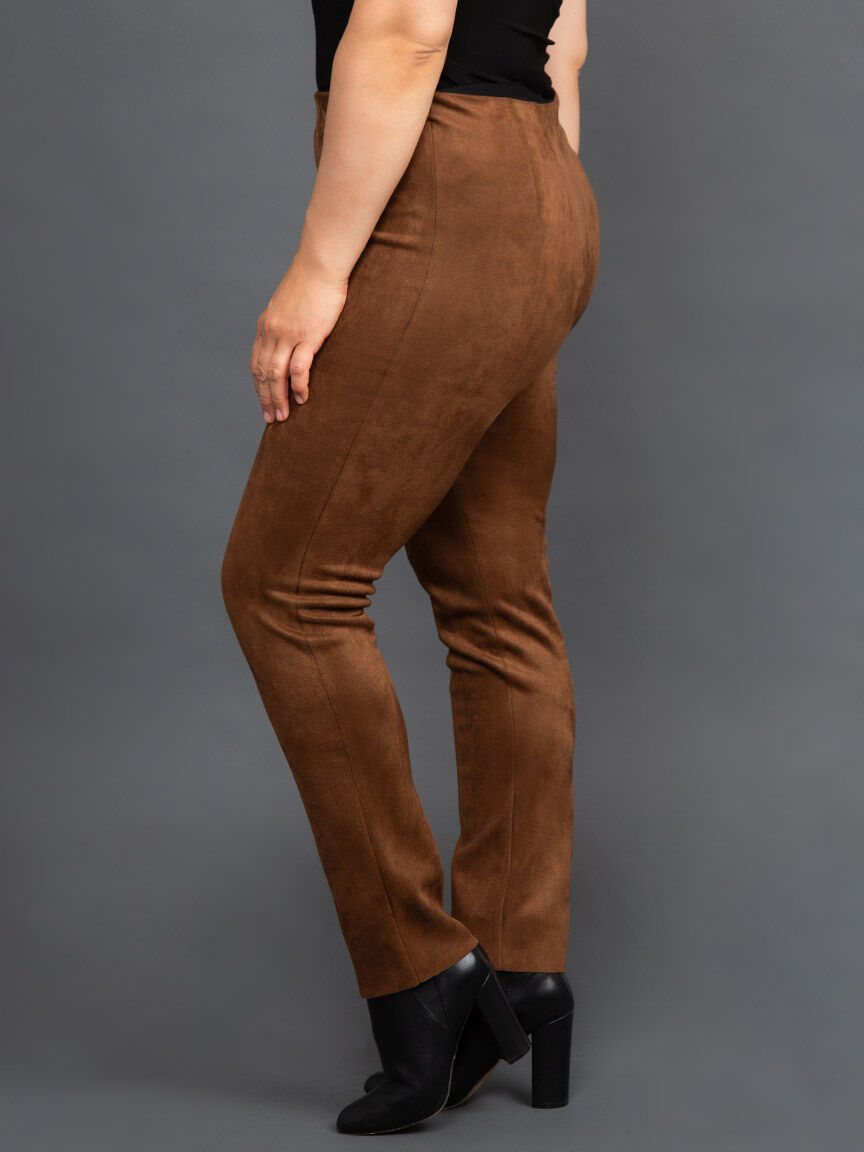 Pull-On Faux Suede Pants | Studio 65 | Suzanne's