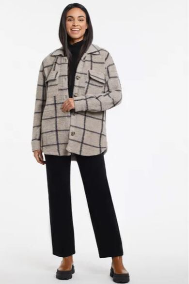 Canadian Neutral Winter Shacket  Image 2