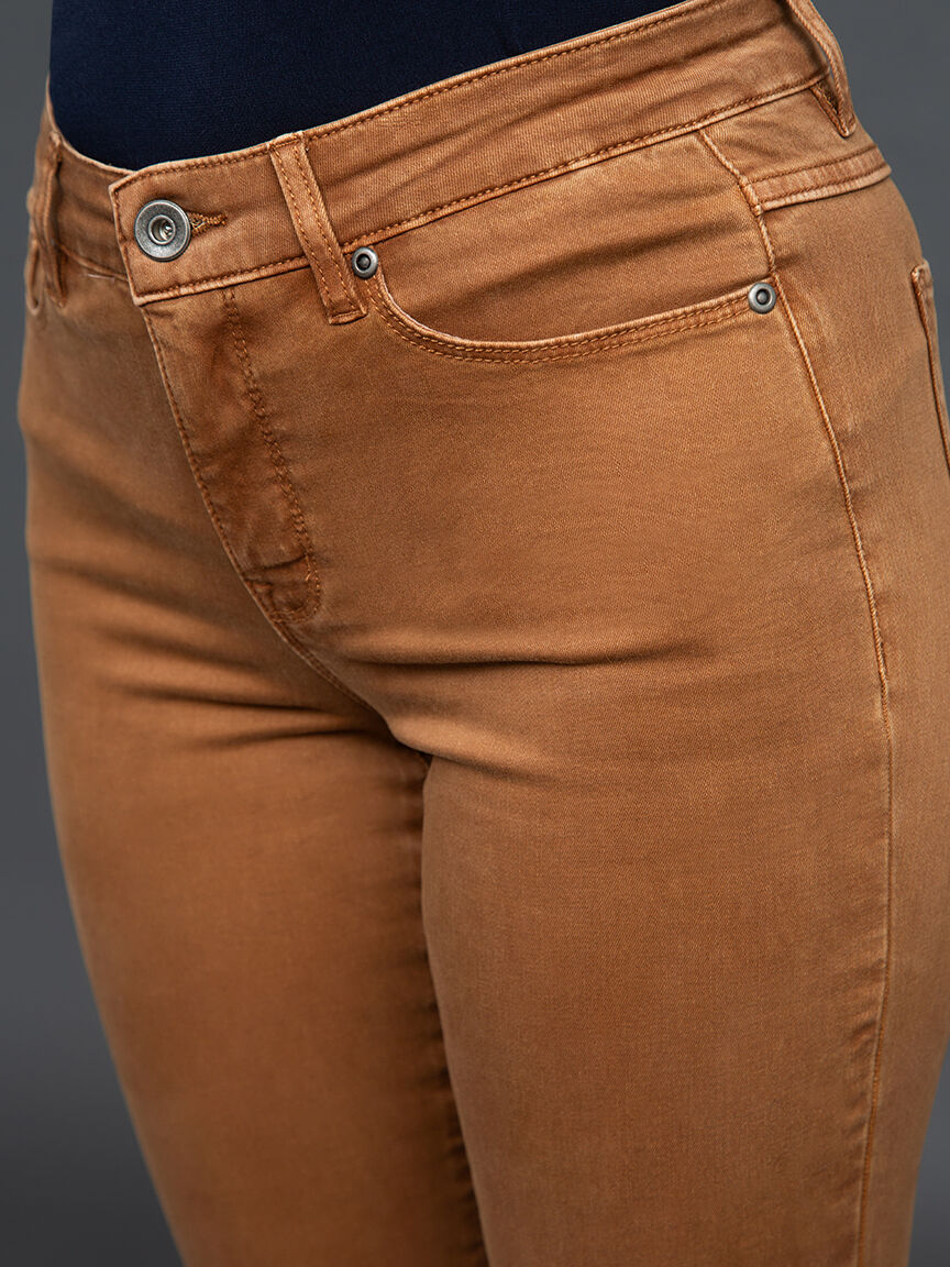 Petite 5 Pocket Colored Jeans Image 5