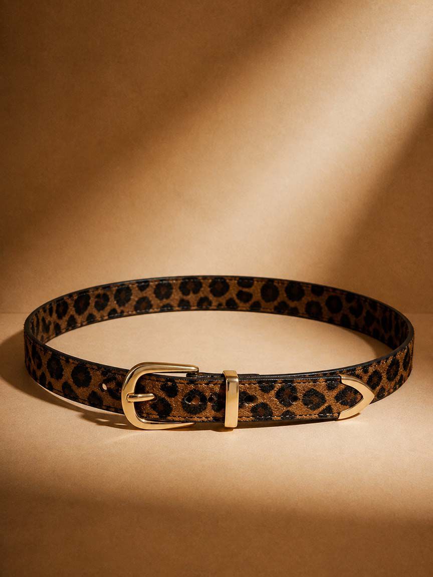 Adjustable Animal Print Belt