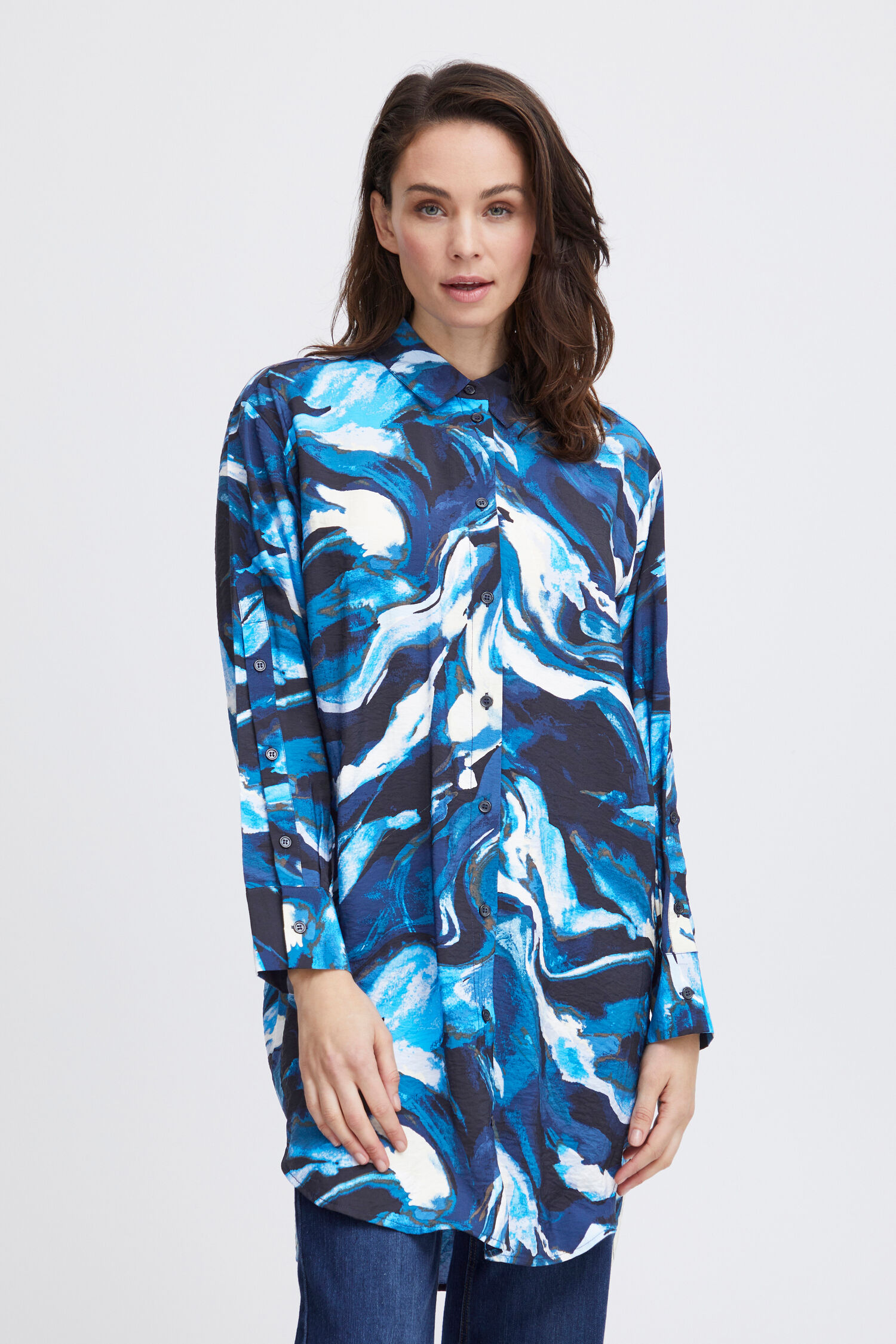 Abstract Tunic Blouse Image 1