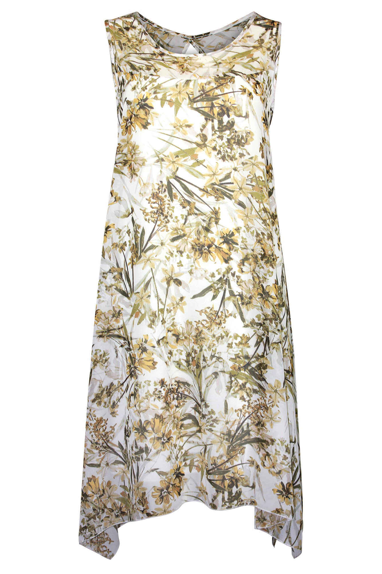 Sleeveless Chiffon Swing Dress  Image 1