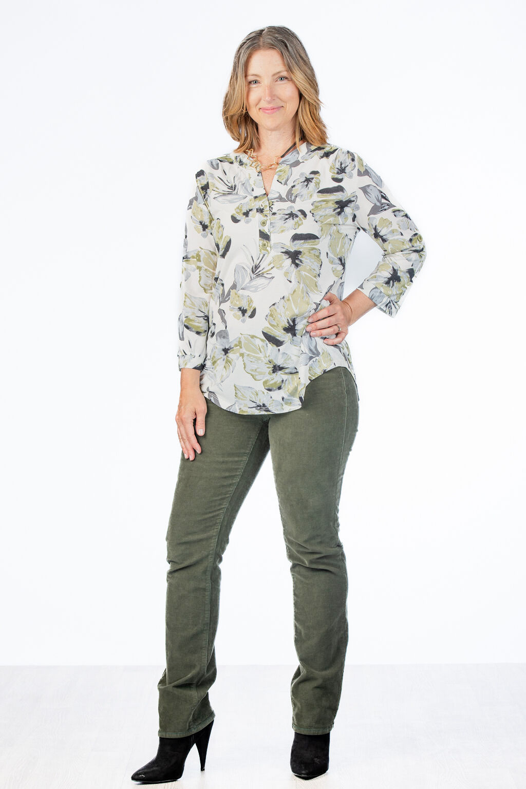 Olive Corduroy Jeans