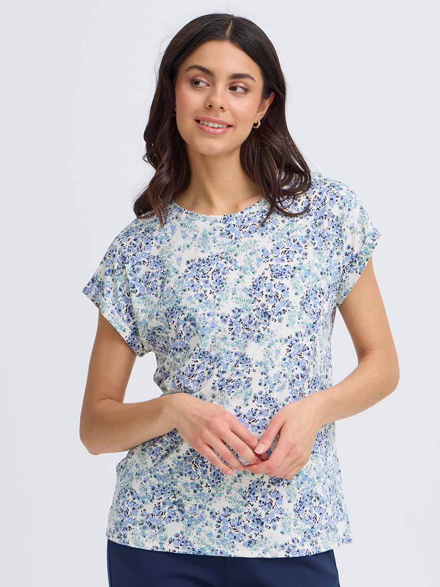 Short Sleeve Crew Neck Shirt, Pink