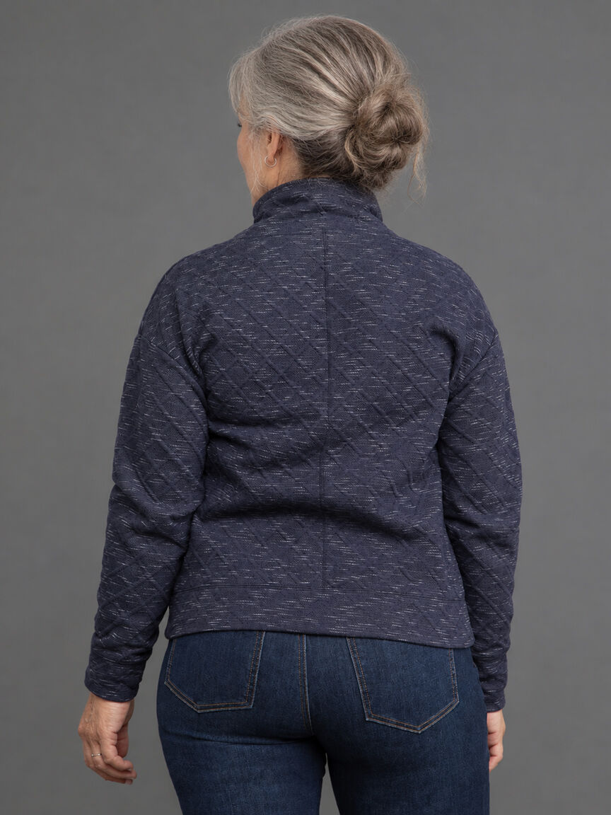 Long Sleeve Knit Top with Cowl Neck