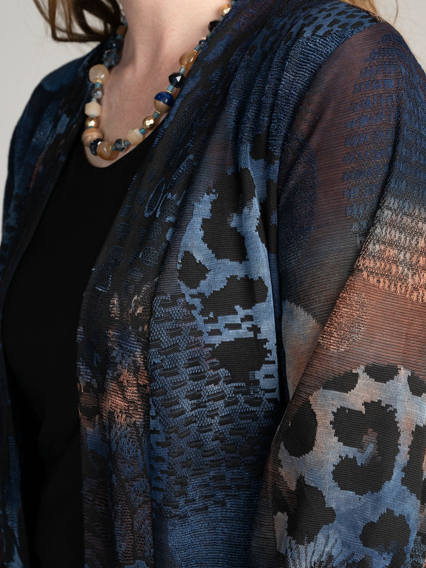 Burnout Open Front Cardigan