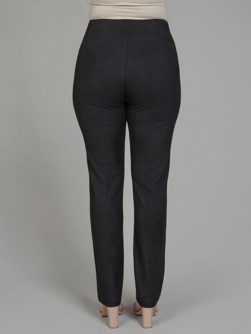 Suede Pull-On Pants
