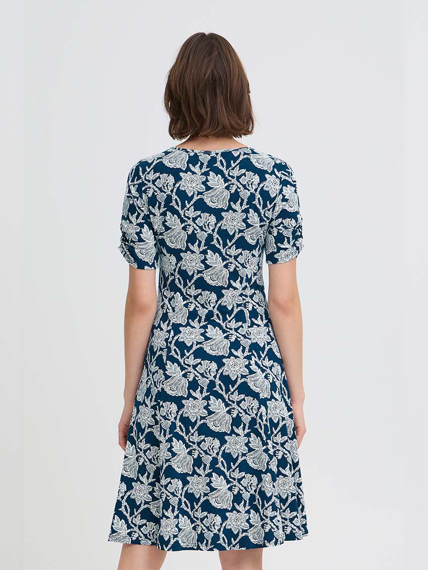 Midi Elbow Sleeve Dress