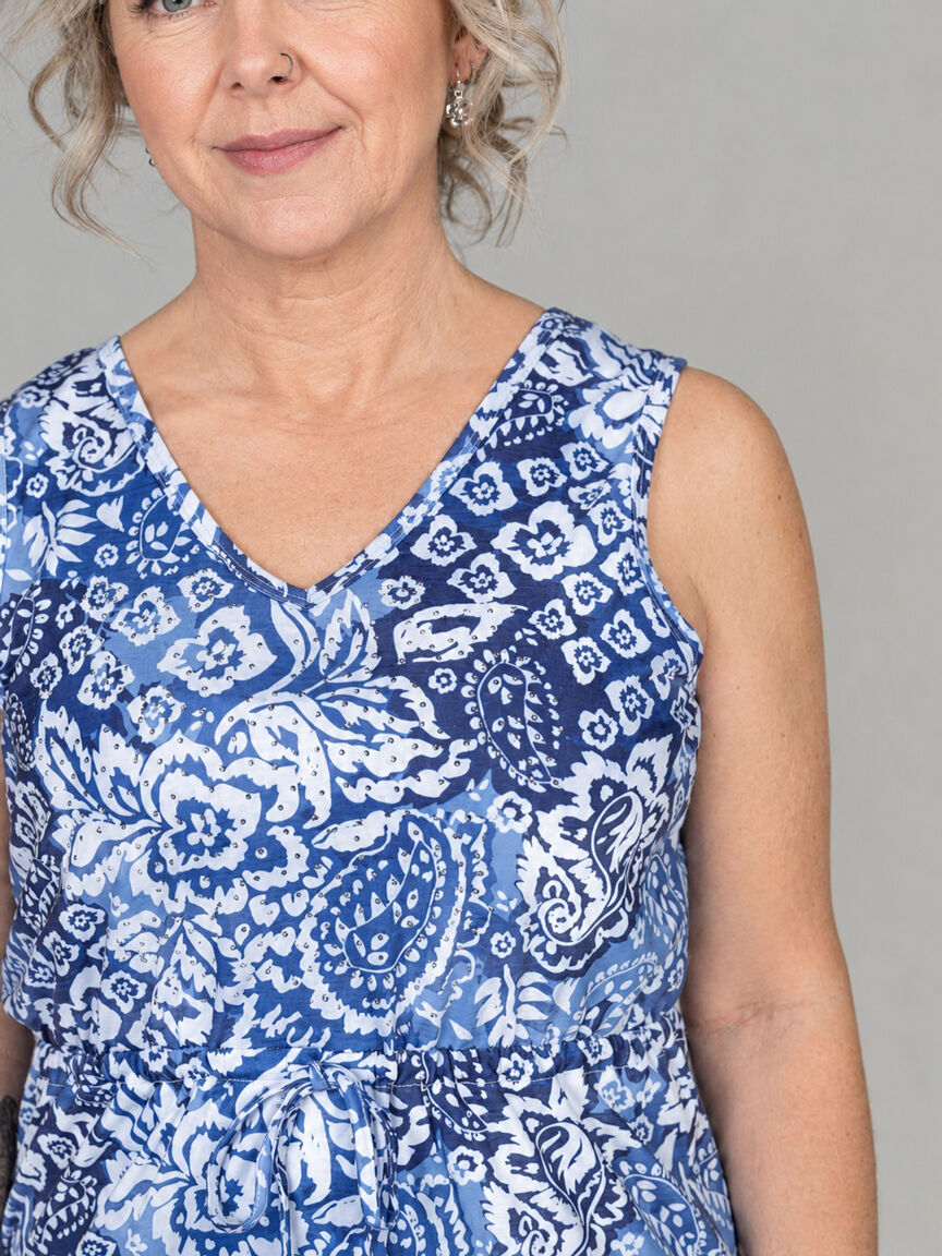Sleeveless Knee Dress With Hotfix Image 2