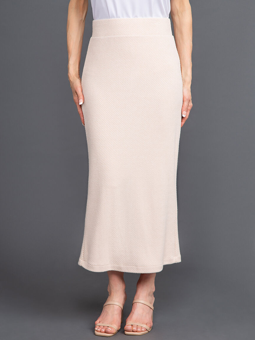 Ribbed Knit Maxi Skirt Image 2