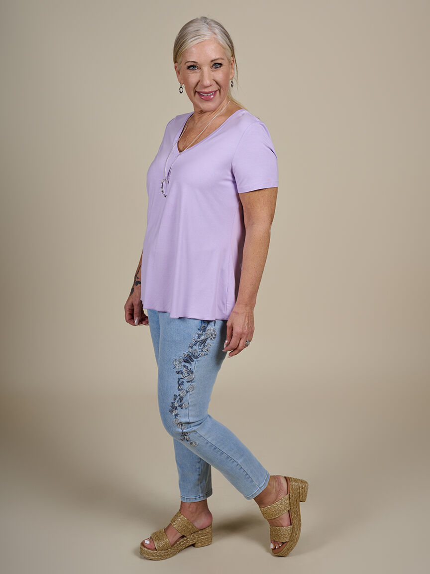 Bamboo Short Sleeve Top  Image 3