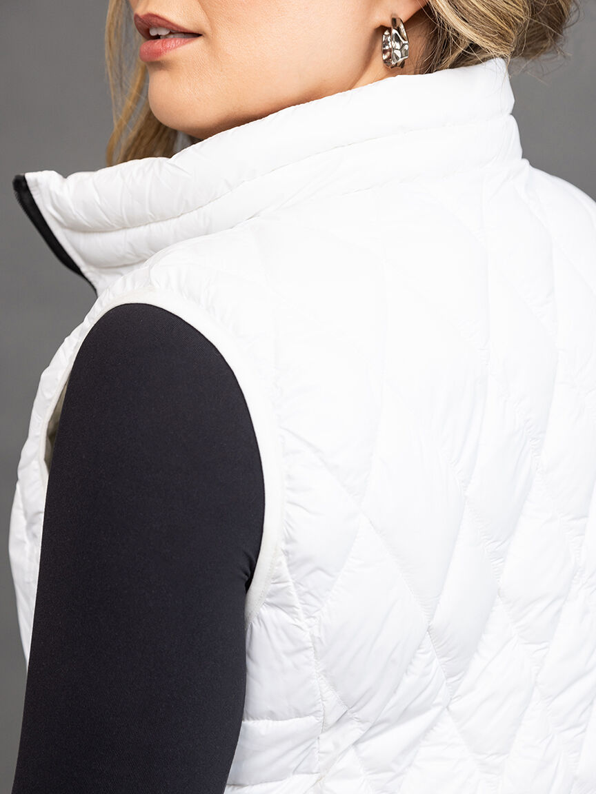 Diamond Quilted Puffer Vest  Image 5