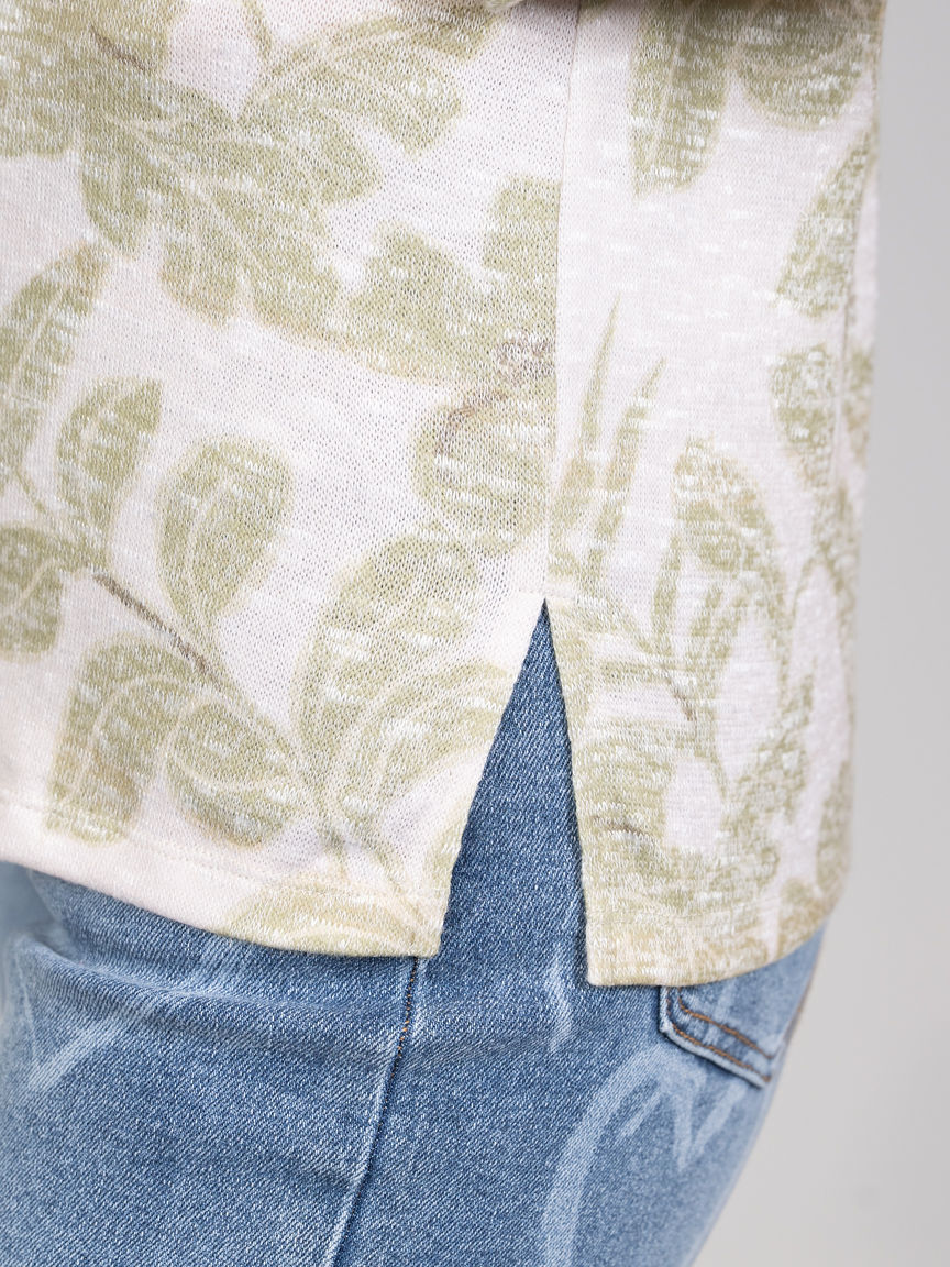 3/4 Sleeve Crew Neck Top