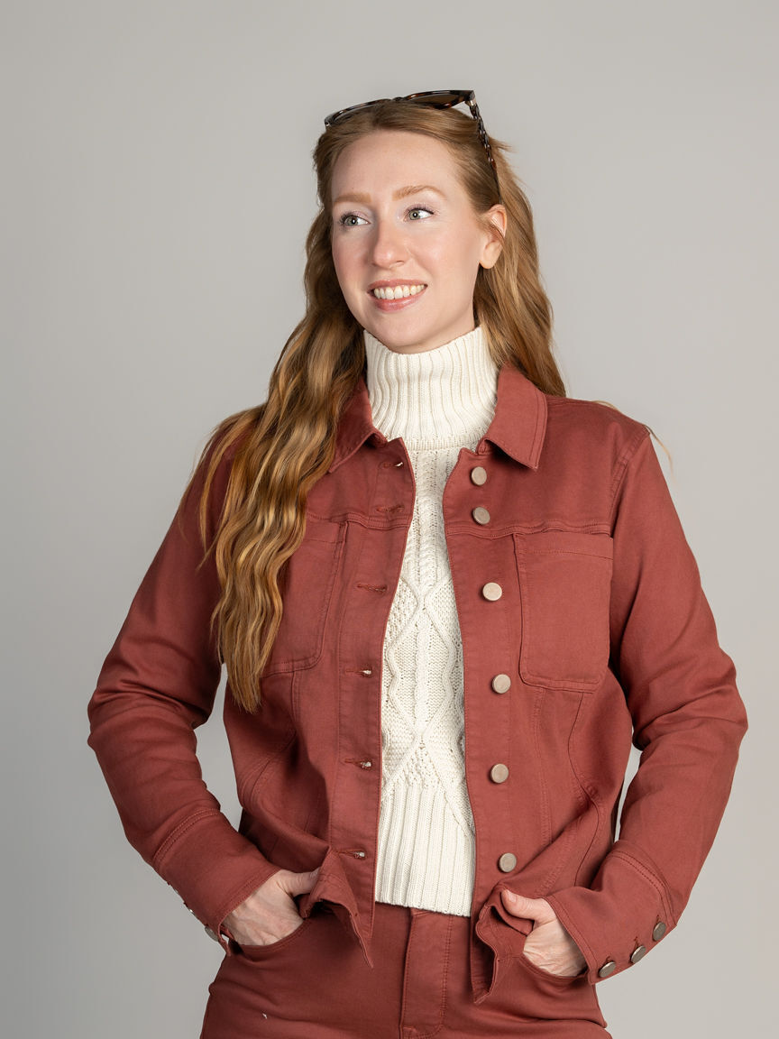 Denim Jacket with Inserts