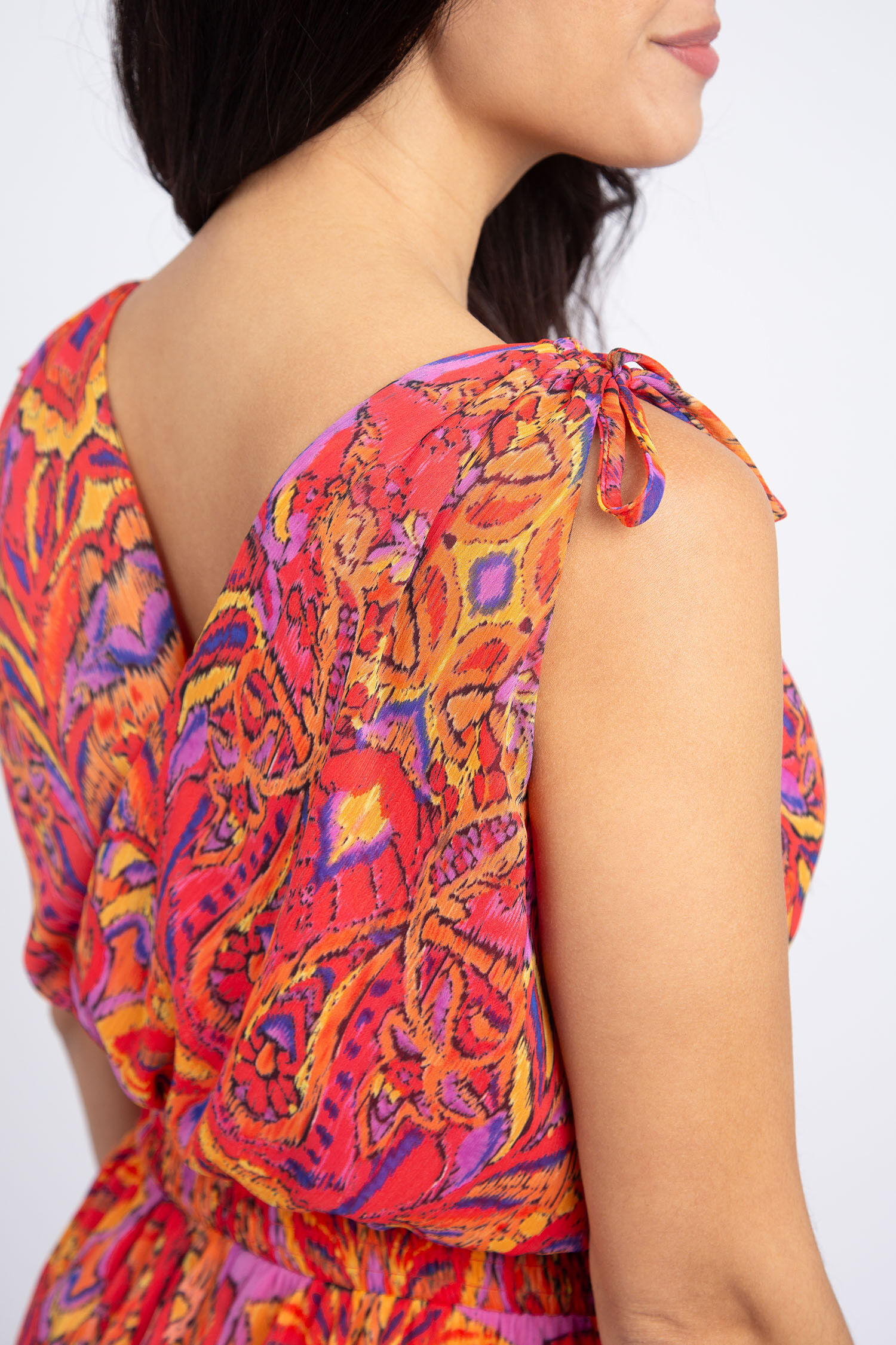 Sleeveless Chiffon Maxi Dress Image 4