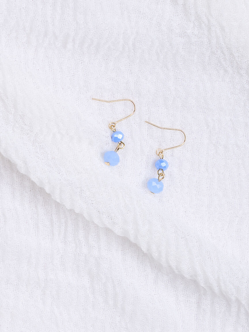 Gold Plated Beaded Necklace and Earring Set 