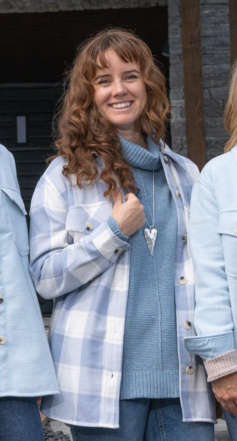 Plaid Shirt-Tail Shacket  Image 3