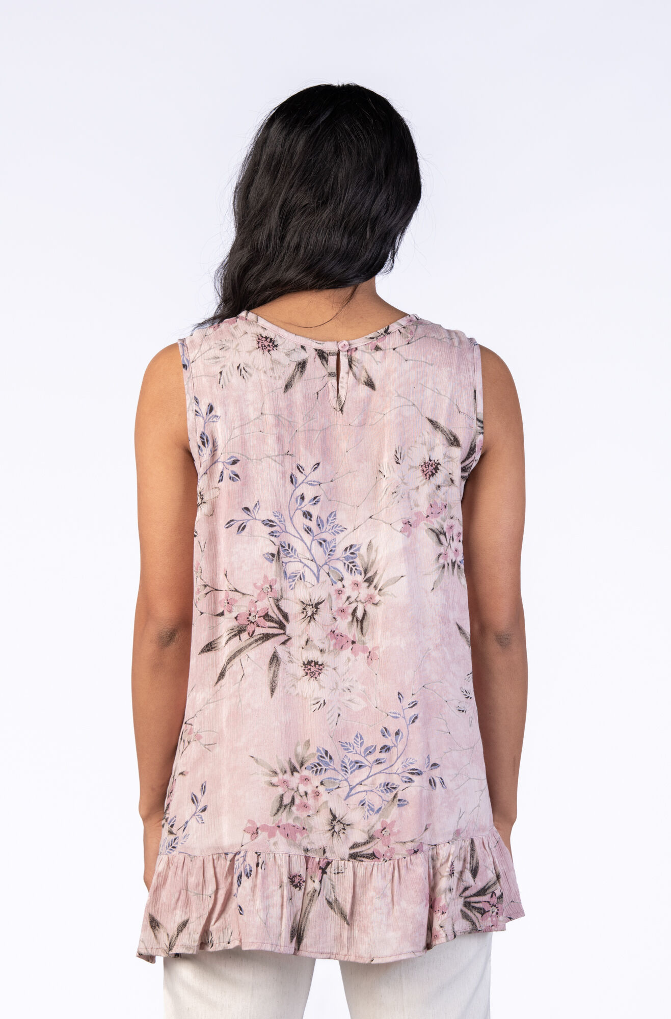 Pintuck Ruffle Top Image 2