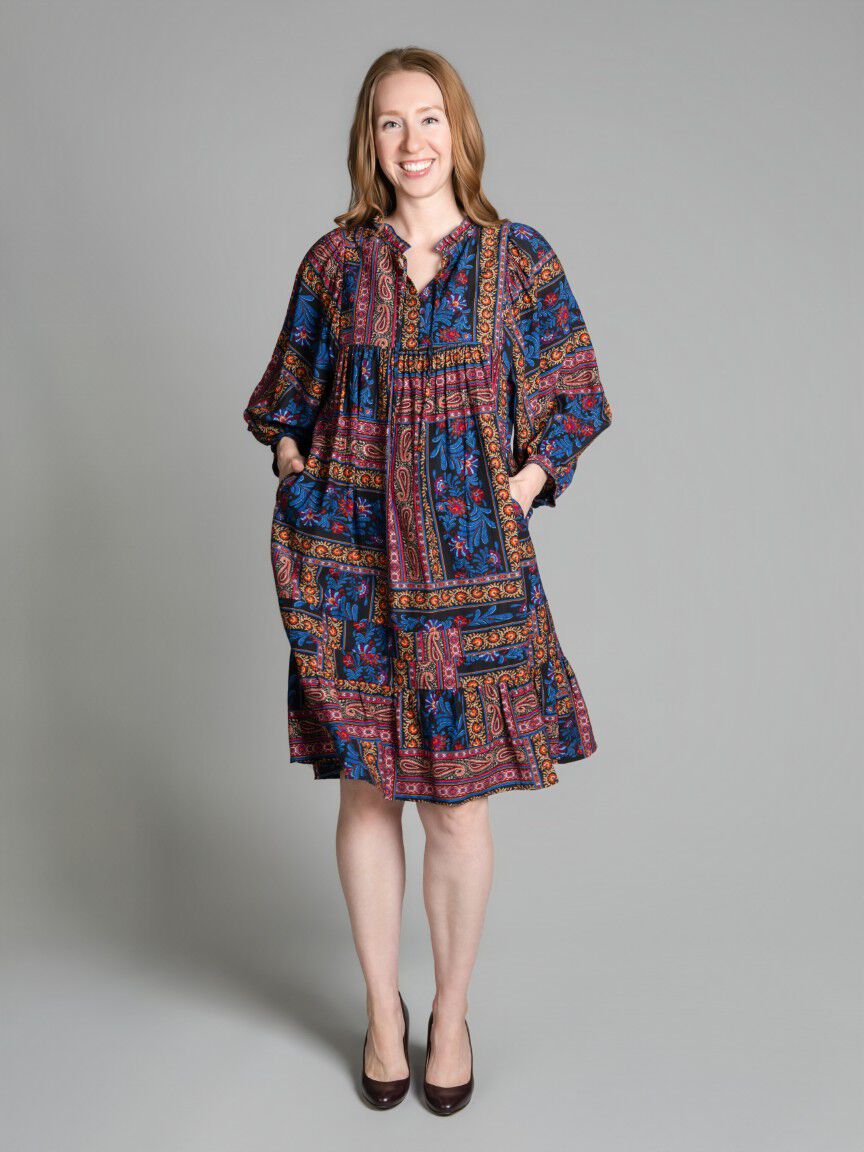 Boho-Inspired Patchwork Dress