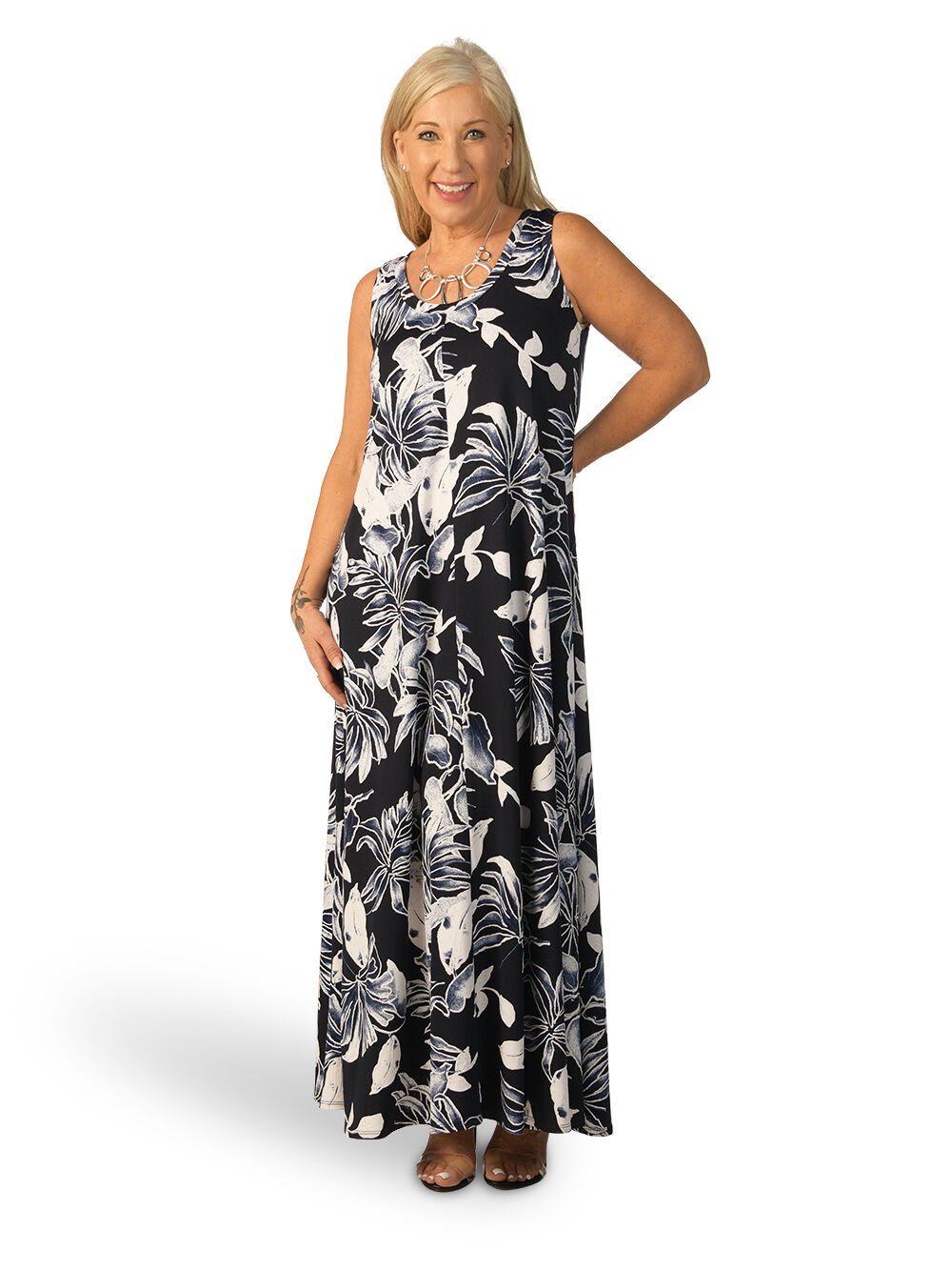 Navy-Based Maxi Image 1