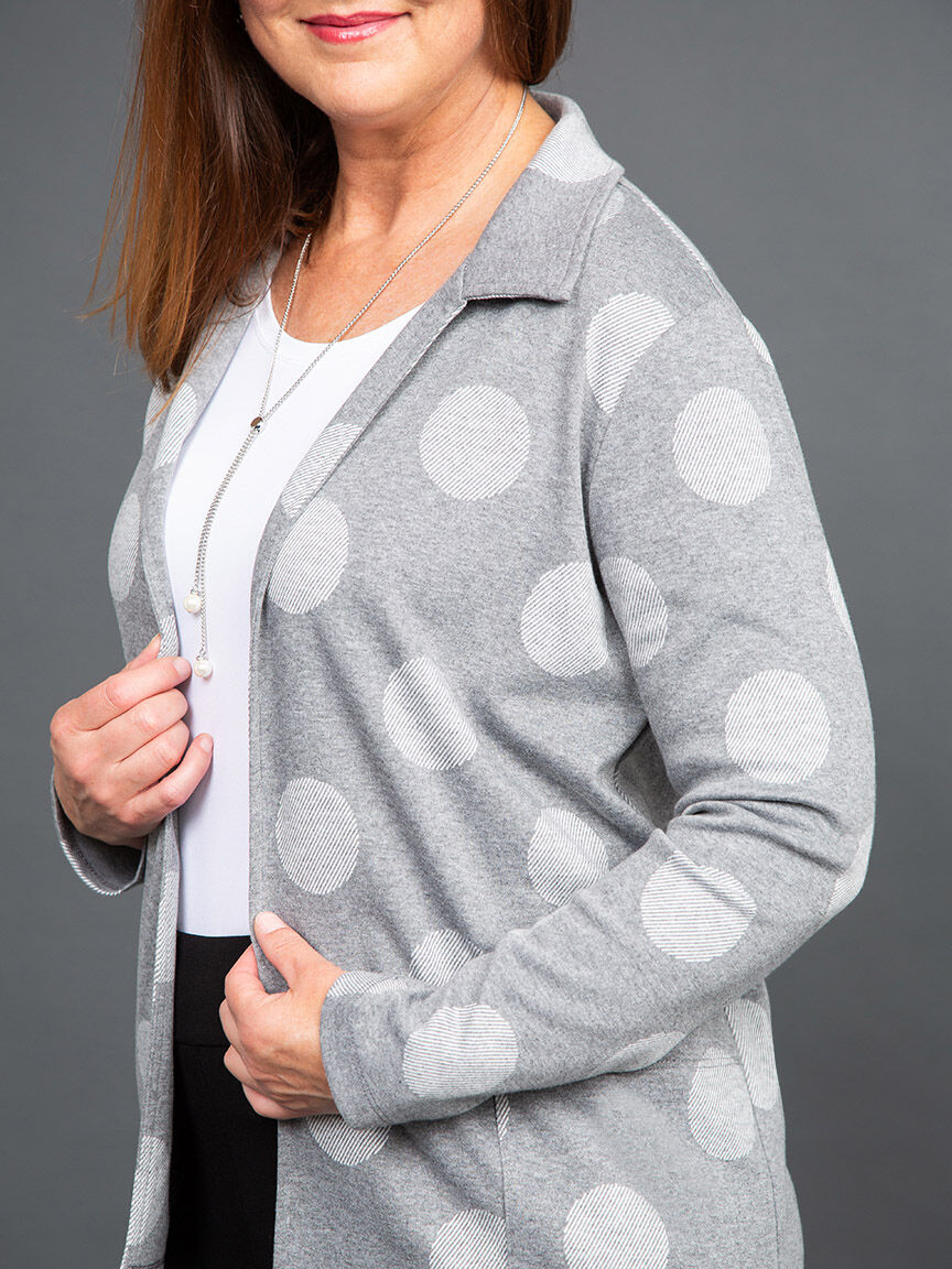 Polka Dot Casual Blazer Image 6