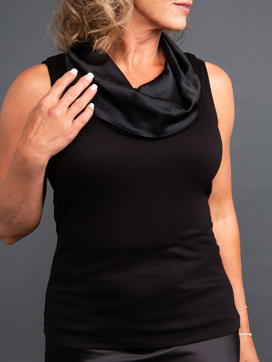 Sleeveless Cowl Neck