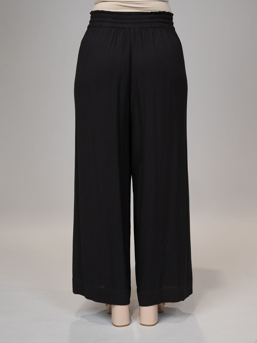 Pull-On Linen Pants Image 3