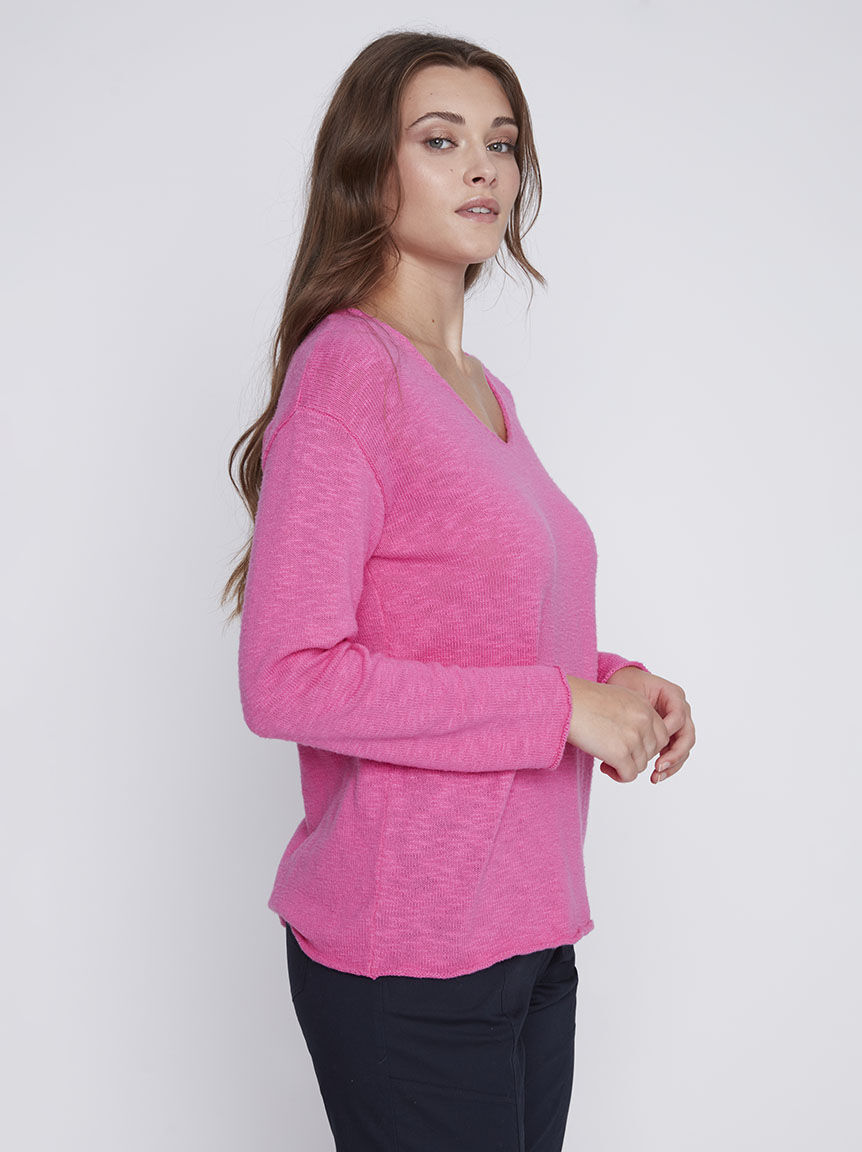 Long Sleeve V-Neck Sweater Image 3