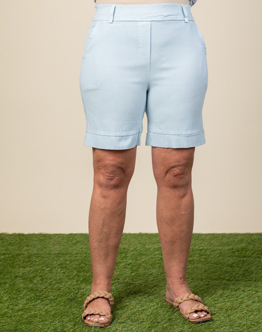 Shorts with Elastic Ruching Waist Image 4