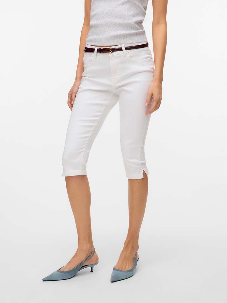 Mid Rise Slim Capri