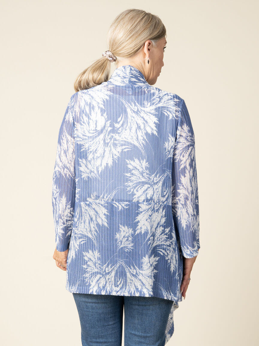 3/4 Sleeve Mesh Cardigan