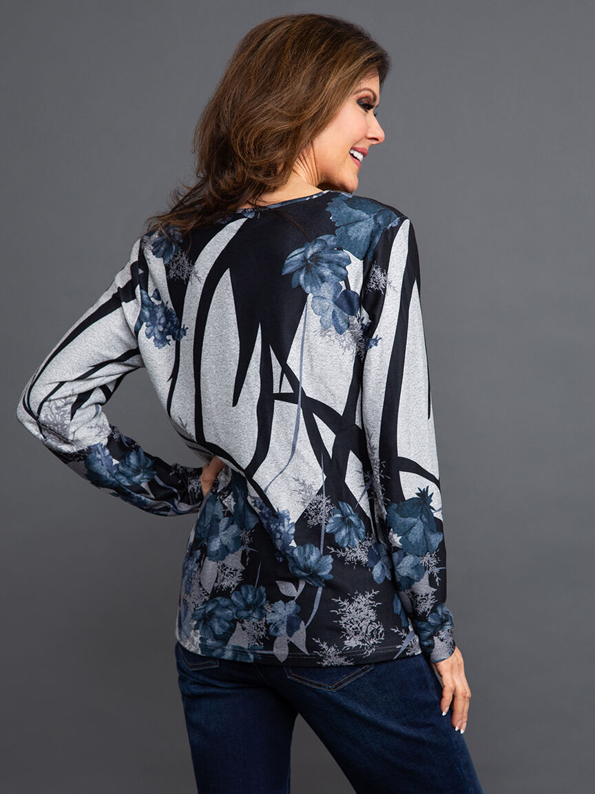 Long Sleeve Floral Top Image 4