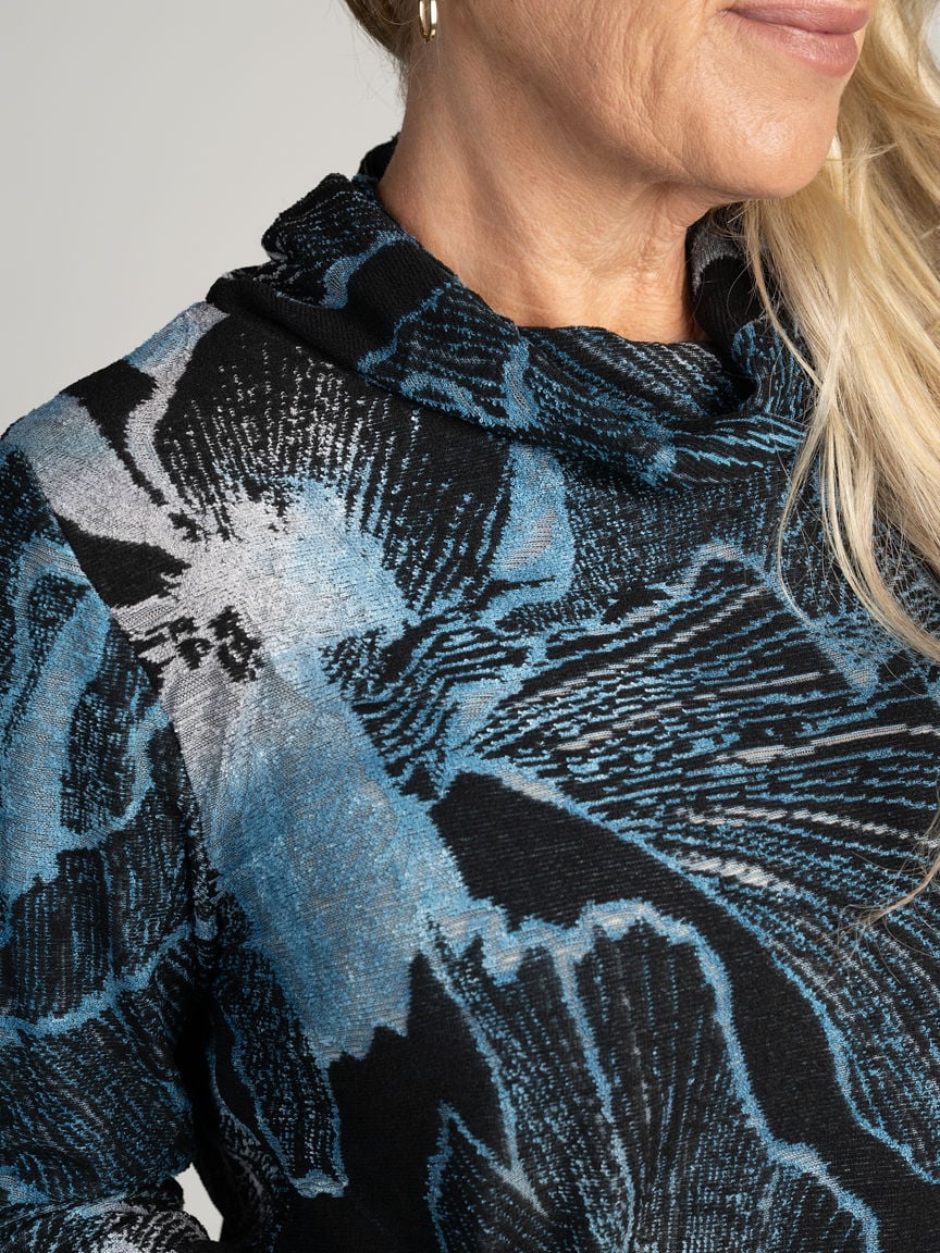 Cowl Neck Long Sleeve Top