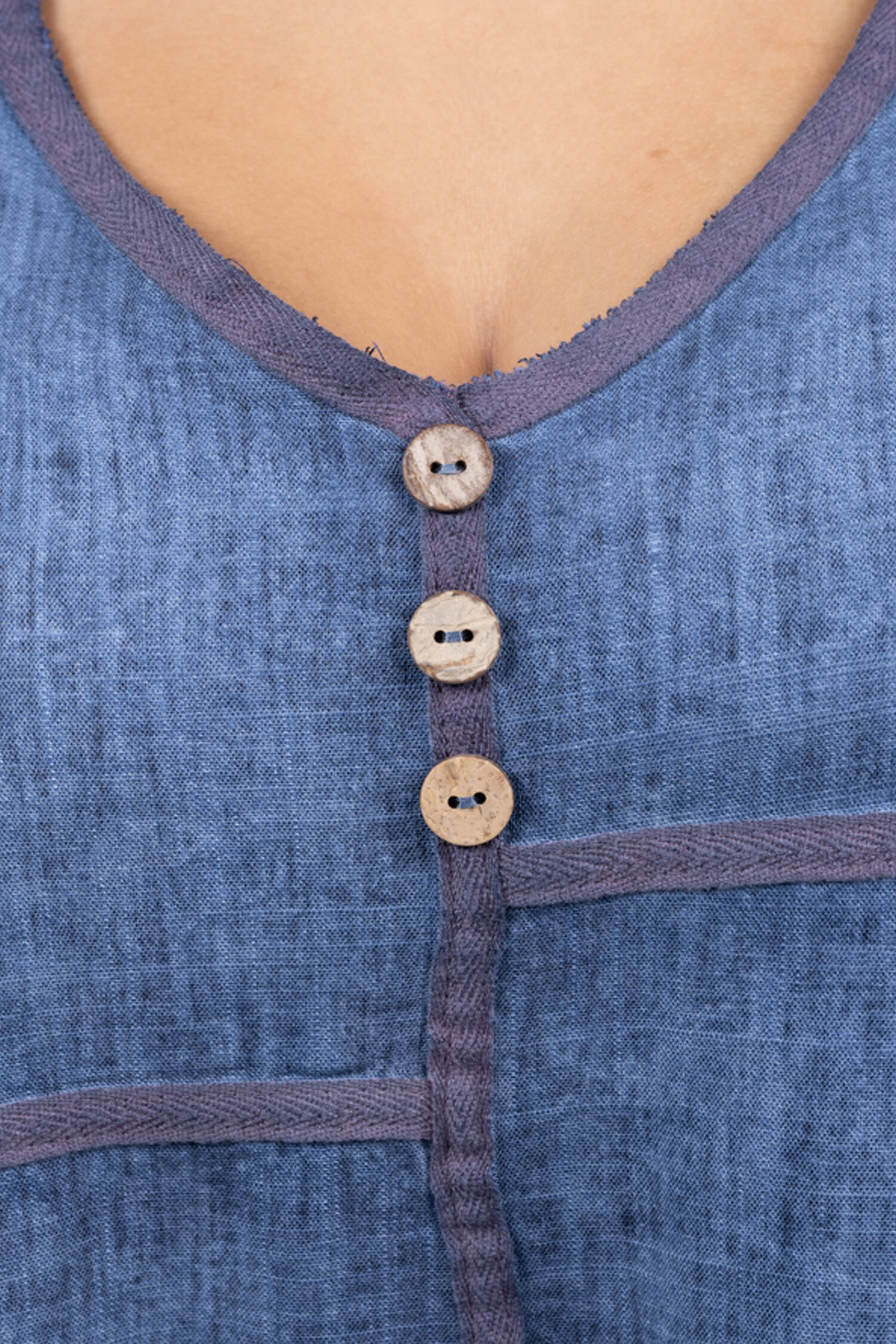 Sleeveless Linen Blend Midi Dress w/ Pockets Image 2